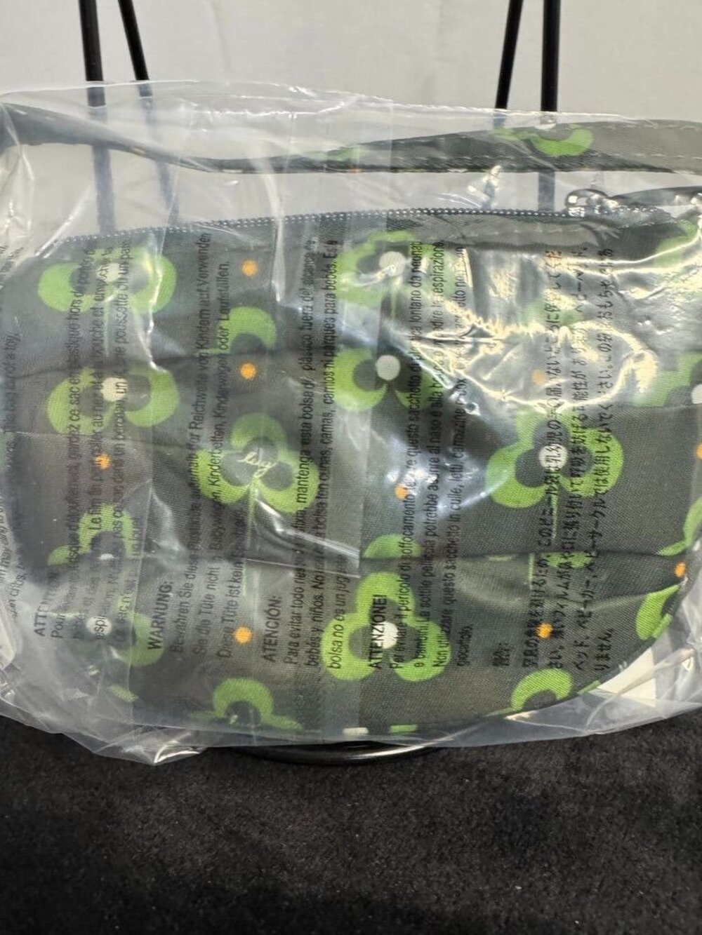 Lug Disco Pleated Pouch NWT - Geo Shamrock